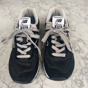 New Balance 574 Sneakers in Black and Gray